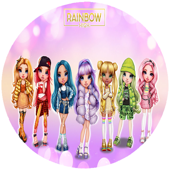 Opłatek na tort Rainbow High zdjęcie 1