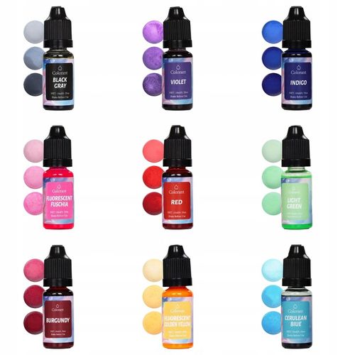 WOSK SOJOWY 5kg do ŚWIEC 100% NATURALNY + BARWNIKI Zestaw 9x10 ml na Arena.pl