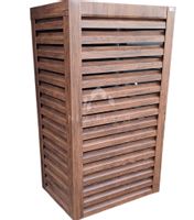 Osłona pompy ciepła 70x40x190 cm ciemny orzech NB274