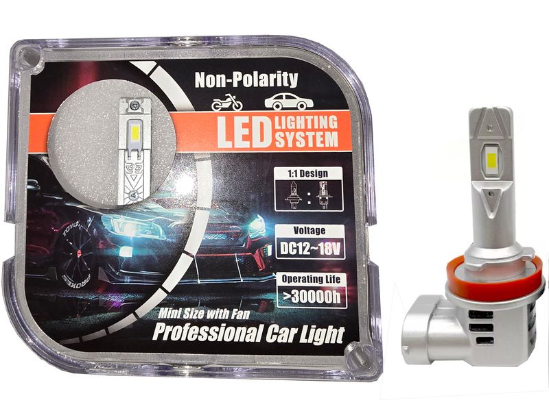 ŻARÓWKI LED H11 1 DO 1 12000LM CANBUS IDEALNIE DOPASOWANE RETROFIT PLUG zdjęcie 4