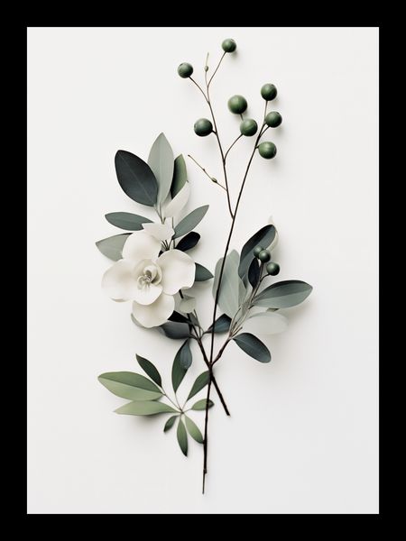 Plakat 13x18cm Papierowy Kwiat zdjęcie 2