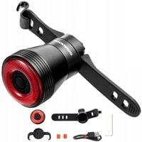 MOCNA JASNA LAMPKA ROWEROWA TYLNA Z CZUJNIKIEM HAMOWANIA POSTOJU