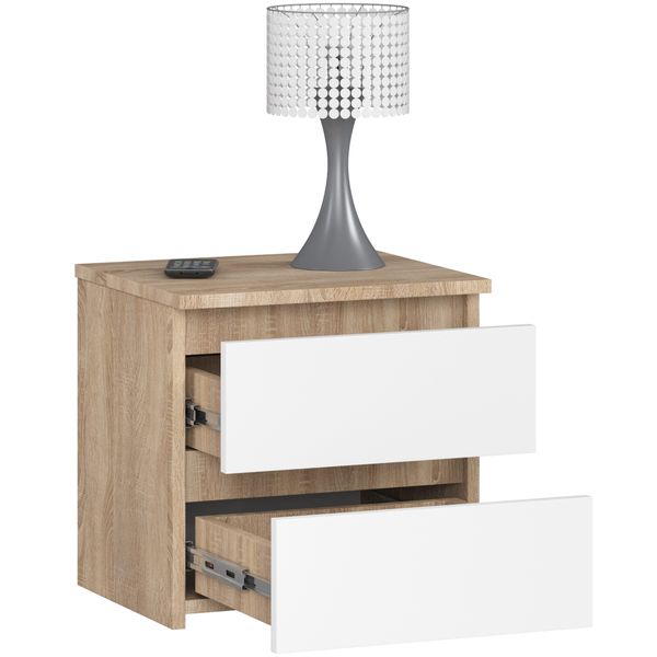 SZAFKA NOCNA CL2 40 cm SONOMA / BIAŁA zdjęcie 2