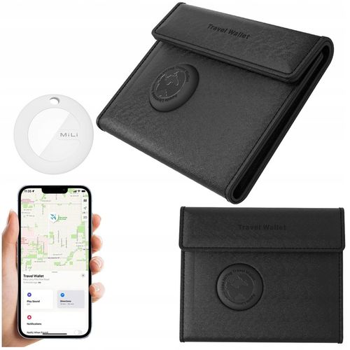 Lokalizator GPS MILI portfel podróżny z lokalizatorem MiTag APPLE IOS na Arena.pl