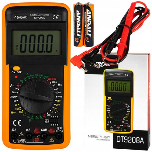 PROFESJONALNY MULTIMETR MIERNIK UNIWERSALNY CYFROWY PRĄDU NAPIĘCIA na Arena.pl