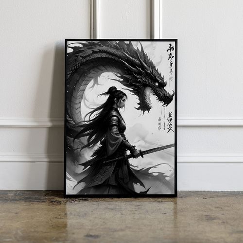 Plakat japoński smok 61x91 cm na Arena.pl