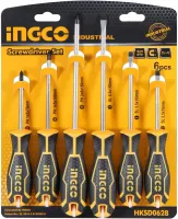 ZESTAW ŚRUBOKRĘTÓW WKRĘTAKÓW Z MAGNESEM MOCNE 6SZT