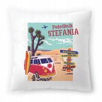 Poduszka Biała 40X40 Cm Dla Stefanii Córki Dziecka Z Nadrukiem Ze Zdjęciem