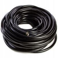 WĘŻYK PRZEWÓD WĄŻ SILIKONOWY CZARNY DO NAPOWIETRZACZA STAWÓW 12x8mm 35m