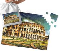 PUZZLE - PIĘKNE WIDOKI RZYM KOLOSEUM WIELE WZORÓW 24el + WORECZEK
