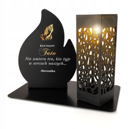 Znicz Solarny na Grób Mamy Taty Dekoracja z Dedykacją Wszystkich Świętych na Arena.pl