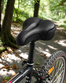 Siodełko Rowerowe Piankowe Wodoodporne Szerokie Rs1 Czarne