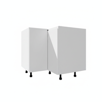 Szafka dolna 90 cm narożna, podchwyt biały połysk, mat, kolory SIMPLE