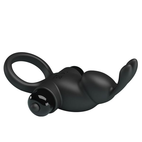 Pretty Love - Vibrant Penis Ring I Black zdjęcie 4