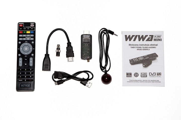 DEKODER TUNER DO TV NAZIEMNEJ DVB-T2 H.265 FULL HD MINI STICK PILOT zdjęcie 8