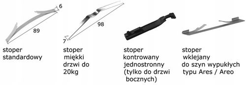 Wózki kółka rolki drzwi przesuwne AVANTI Easy V - KOMPLET 4 SZTUK na Arena.pl