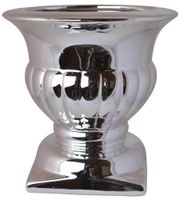 Doniczka dekoracyjna srebrna