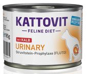 Karma dla kota Kattovit Cielęcina zapobiega nawrotom kamieni moczowych 185g