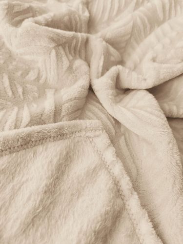 KOC GRUBY NA PREZENT TŁOCZONY WZÓR NARZUTA DLA CÓRKI 150x200 BEŻOWY na Arena.pl