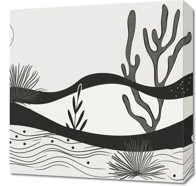 Obraz 50x50cm Ogród przy Nocy zdjęcie 1