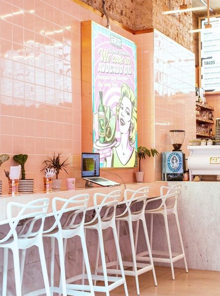 Stołek barowy Lexi biały zdjęcie 13