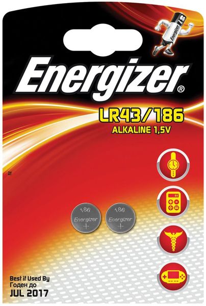 Energizer ALKALINE LR43/186 2PK zdjęcie 1
