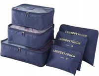 ORGANIZERY PODRÓŻNE TURYSTYCZNE DO WALIZKI SZAFY TORBY ETUI SASZETKI ZESTAW