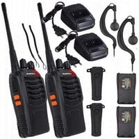 2x WALKIE TALKIE Krótkofalówki BAOFENG BF-888S Radiotelefon PMR DUŻY ZASIĘG