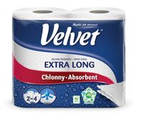 ręcznik velvet ectra long biały 2 rolki 90lis 8828