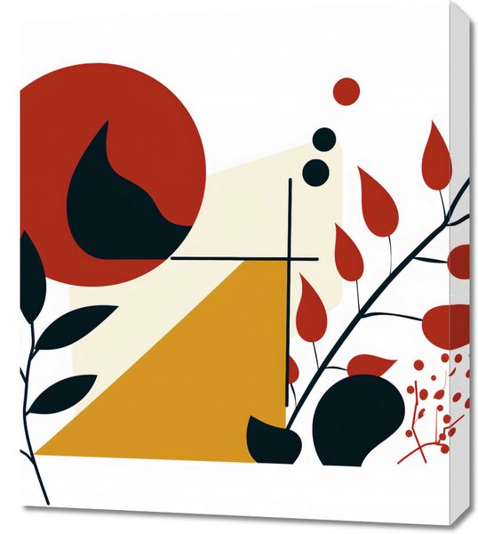 Obraz 60x70cm Ogień i Flora zdjęcie 1