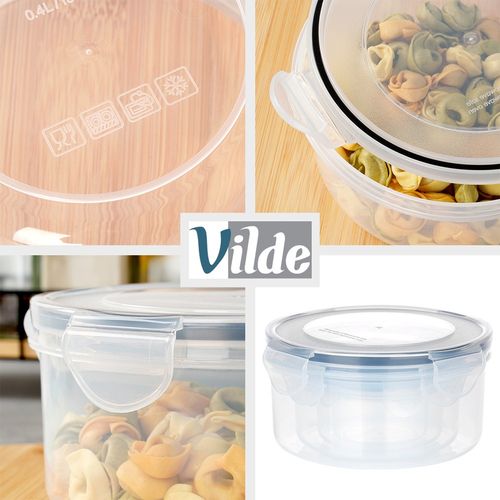 Pojemniki Kuchenne Hermetyczne na Żywność z Uszczelką Zestaw Pojemników x4 na Arena.pl