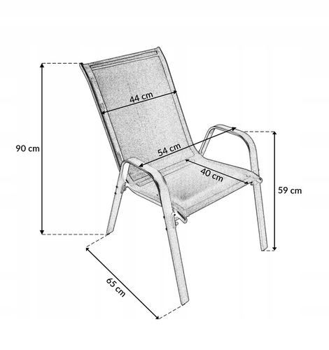 KOMPLET MEBLI BALKON OGRÓD TARAS STÓŁ + 2x KRZESŁA TERNI 60 MI CZARNY na Arena.pl