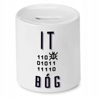 Skarbonka Informatyka Programisty It Bóg 11001011 Z Nadrukiem Ze Zdjęciem