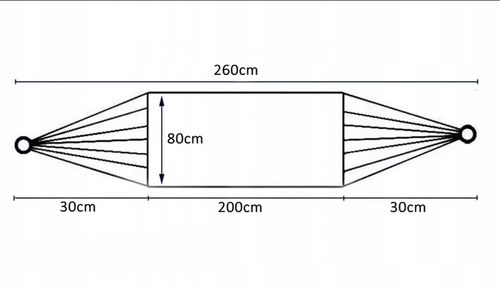 HAMAK OGRODOWY ZE STELAŻEM JEDNOOSOBOWY HUŚTAWKA DO OGRODU 1 OSOBOWY 200x80 na Arena.pl
