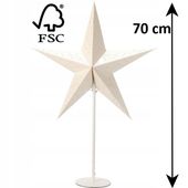 Gwiazda stojąca świecąca - lampka gwiazda 70 cm na parapet stół kominek