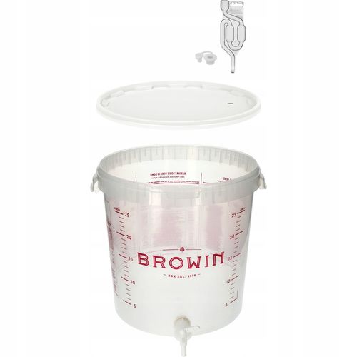 Pojemnik fermentacyjny 30l wiadro z kranem i rurką kątową FERMENTATOR na Arena.pl