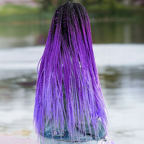 3X WŁOSY SYNTETYCZNE DO WARKOCZYKÓW KOLOROWE WARKOCZYKI TĘCZA DOCZEPY 130CM na Arena.pl