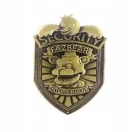 PRZYPINKA BROCHA PIN NASZYJNIK WISIOREK ODZNAKA STRÓŻA NOCNEGO FNAF +RZEMYK