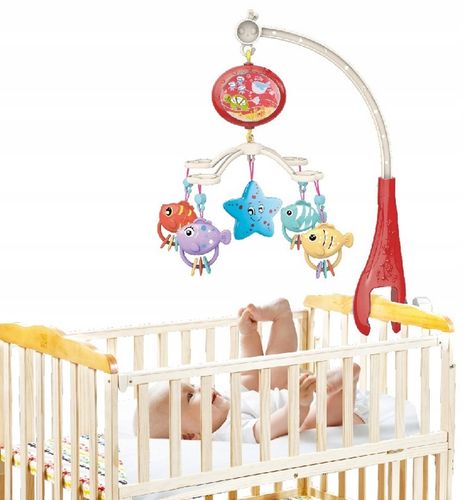 KARUZELKA KARUZELA DO ŁÓŻECZKA Z PROJEKTOREM I PILOTEM DLA DZIECI na Arena.pl