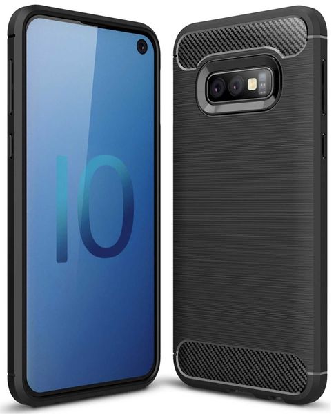 Spacecase Carbon Galaxy S10E Czarny zdjęcie 2