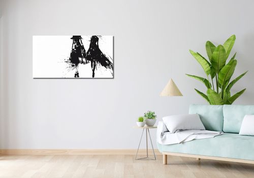 Obraz 100x50cm Atramentowy Przerys na Arena.pl