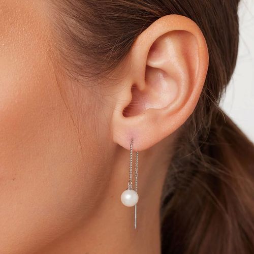 Srebrne kolczyki Staviori z perłami na Arena.pl