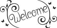 100X50CM WELCOME NAKLEJKA