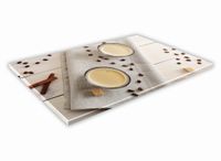 SZKLANA DESKA KUCHENNA 60x20 280c Kawa