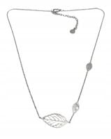 Naszyjnik celebrytka Listki kolor srebrny