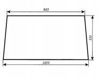 Szyba tylna - tył Massey Ferguson ciągnika MF-255 kabina Sokółka K-403