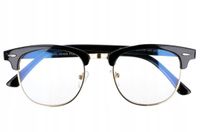 Półramki Okulary z Antyrefleksem Zerówki Unisex