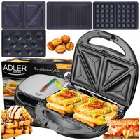 OPIEKACZ ELEKTRYCZNY DO ORZESZKÓW GRILL GOFROWNICA PANINI TOSTER 1200W