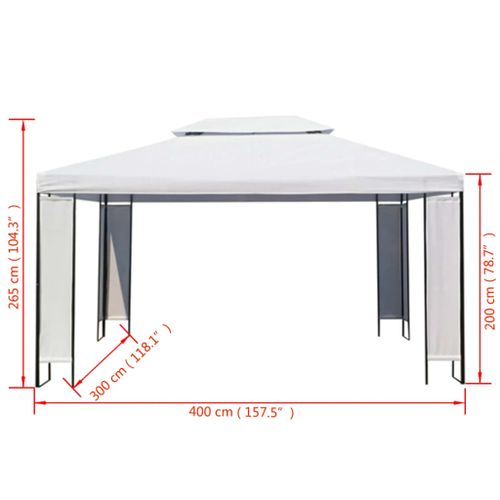 Biała altana, 3 x 4 m GXP-680863 na Arena.pl