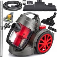 ODKURZACZ CYKLONOWY BEZWORKOWY TURBOSZCZOTKA 4000W REGULACJA HEPA ZWIJACZ